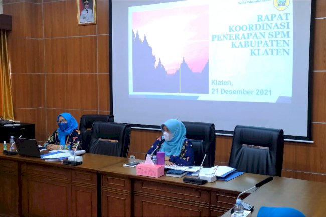 RAPAT KOORDINASI PERSIAPAN PENERAPAN SPM KABUPATEN KLATEN