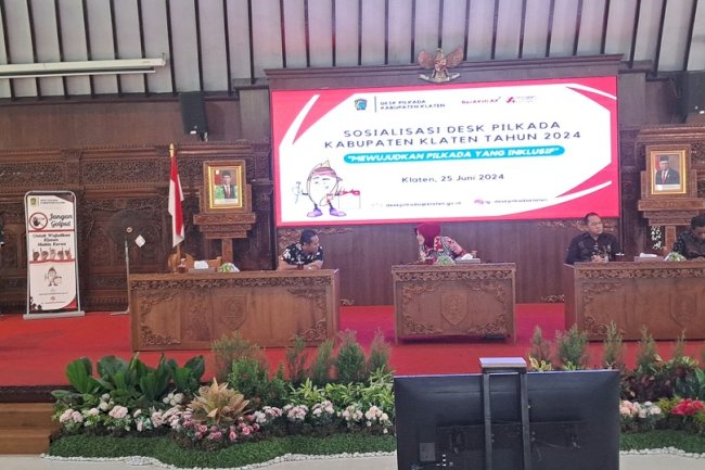 Sosialisasi Desk Pilkada Kabupaten Klaten Tahun 2024