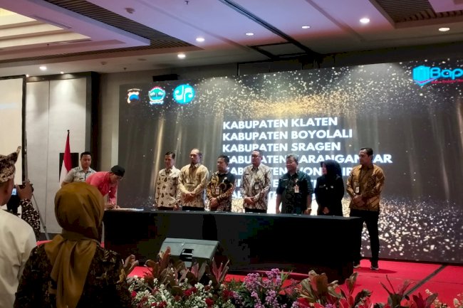 Penandatanganan PKS antara Pemerintah Provinsi Jawa Tengah dengan Pemerintah Kabupaten Klaten tentang Optimalisasi Pengelolaan Pajak dan Opsen Pajak
