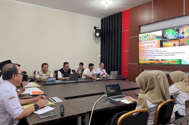 Koordinasi Finalisasi Perjanjian Kerja Sama dan Penjajakan Potensi Kerja Sama Pemerintah Kabupaten Klaten dan Pemerintah Kabupaten Gunungkidul