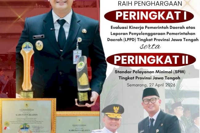 Kabupaten Klaten meraih Peringkat I