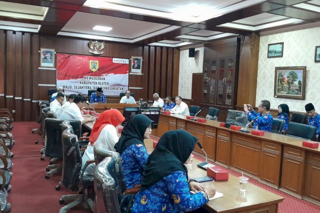 Pembahasan action plan rencana kerja sama antara Pemerintah Kota Dezhou dan Pemerintah Kabupaten Klaten