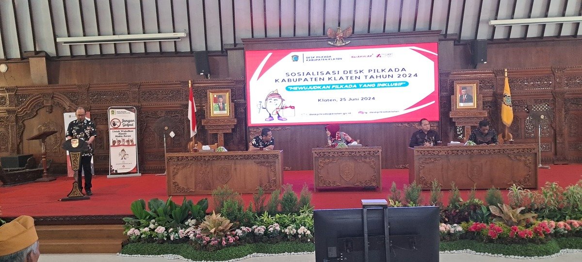 Sosialisasi Desk Pilkada Kabupaten Klaten Tahun 2024