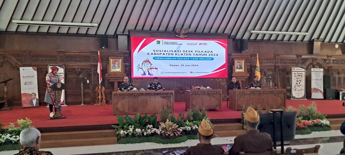 Sosialisasi Desk Pilkada Kabupaten Klaten Tahun 2024