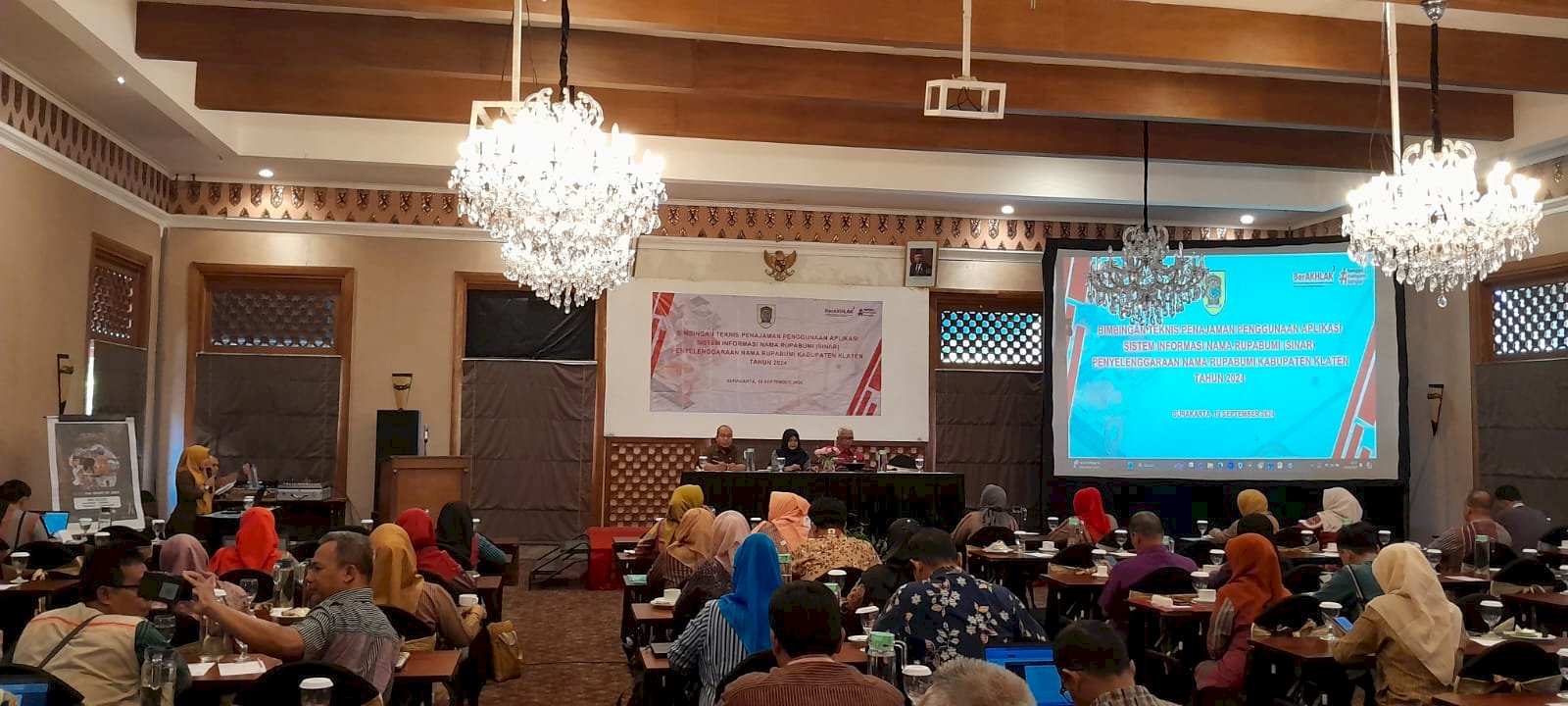 Bimbingan Teknis Penajaman Penggunaan Sistem Informasi Nama Rupabumi (SINAR) Penyelenggaraan Nama Rupabumi Kabupaten Klaten Tahun 2024