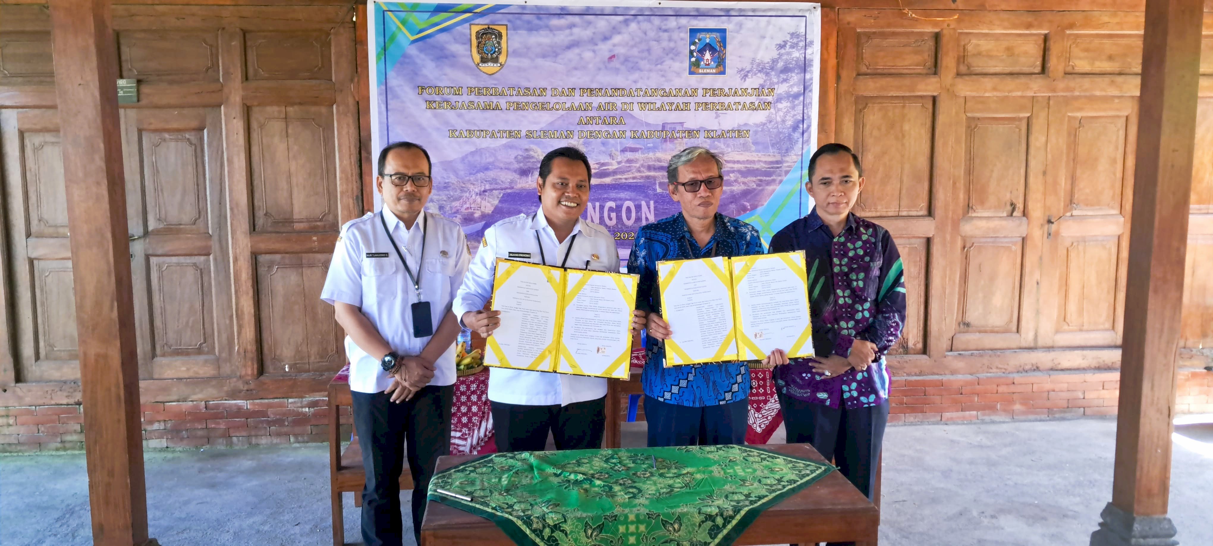 Forum Perbatasan dan Penandatanganan PKS Pengelolaan Air di Wilayah Perbatasan antara Kabupaten Sleman dan Kabupaten Klaten