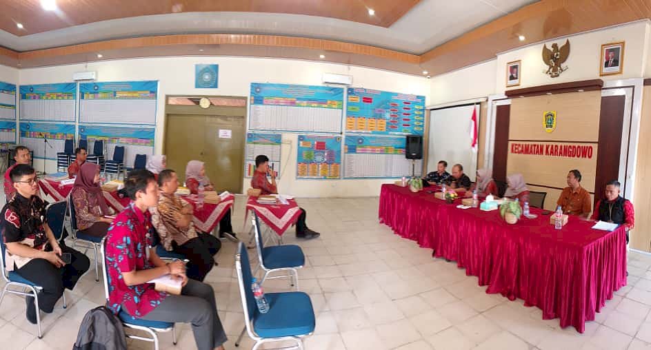 Verifikasi Lapangan Evaluasi Kinerja Kecamatan (EKK) Tahun 2025 di Kecamatan Karangdowo