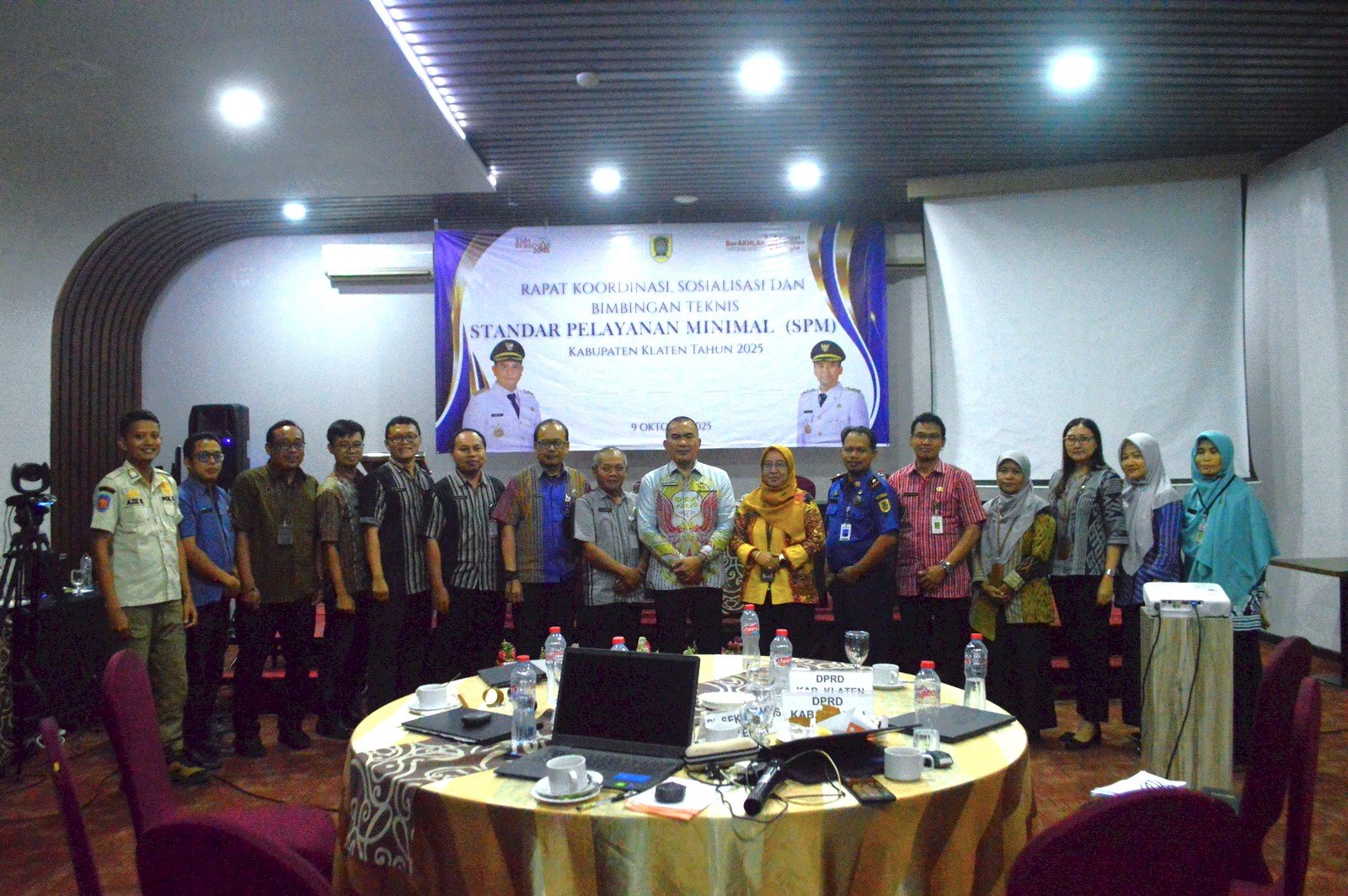 RAKOR, SOSIALISASI & BIMTEK STANDAR PELAYANAN MINIMAL (SPM) KABUPATEN KLATEN TAHUN 2025