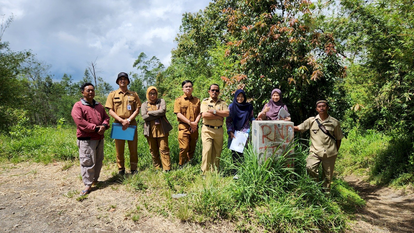 Verifikasi Lapangan Tim Penegasan Batas Daerah (TPBD) Kabupaten Klaten, dan TPBD Provinsi Jawa Tengah 